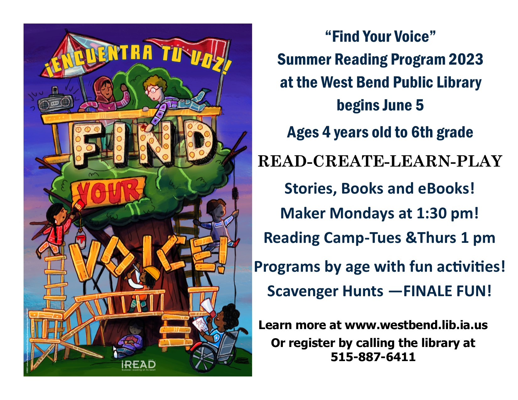 Find Your Voice Summer Reading Program
